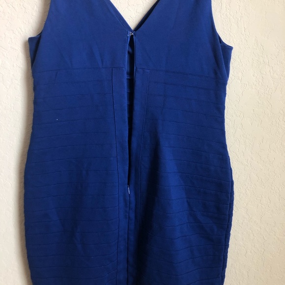 Express Royal Blue Cocktail Dress Size Large - Picture 5 of 7